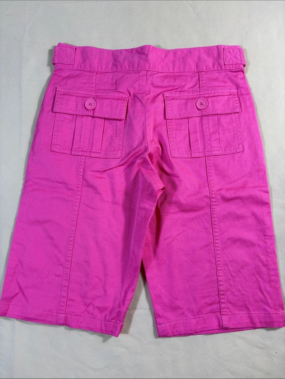 NWT Polo‎ Ralph Lauren Hot Pink Stretch Bermuda Shorts Andover Pink Sz 14 Cotton